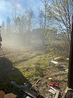 Starke Rauchentwicklung auf dem Gelände des alten Gaswerks rief gestern die Feuerwehr auf den Plan Bild: Starke Rauchentwicklung auf dem Gelände des alten Gaswerks rief gestern die Feuerwehr auf den Plan