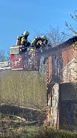 Starke Rauchentwicklung auf dem Gelände des alten Gaswerks rief gestern die Feuerwehr auf den Plan Bild: Starke Rauchentwicklung auf dem Gelände des alten Gaswerks rief gestern die Feuerwehr auf den Plan