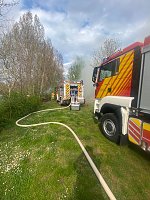 Bild: Feuer beim Kanu-Sport-Verein