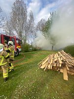 Bild: Feuer beim Kanu-Sport-Verein