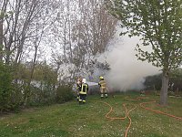 Bild: Feuer beim Kanu-Sport-Verein