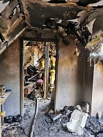 Dachgeschosswohnung ausgebrannt Bild: Dachgeschosswohnung ausgebrannt