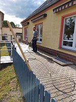 Arbeitseinsatz im Kindergarten Hohensteiner Burgspatzen Bild: Arbeitseinsatz im Kindergarten Hohensteiner Burgspatzen