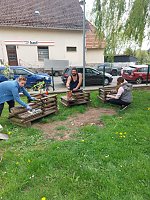 Arbeitseinsatz im Kindergarten Hohensteiner Burgspatzen Bild: Arbeitseinsatz im Kindergarten Hohensteiner Burgspatzen