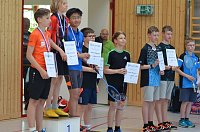 Bild: Die Badminton-Sparte des LV Altstadt bei den Bezirksmeisterschaften