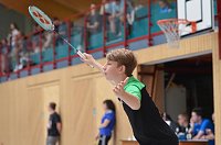 Bild: Die Badminton-Sparte des LV Altstadt bei den Bezirksmeisterschaften