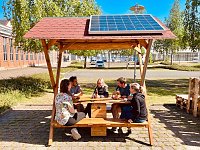 Die erste Auftankstelle an der Hochschule Nordhausen hat ihren Platz gefunden. Bild: Die erste Auftankstelle an der Hochschule Nordhausen hat ihren Platz gefunden.