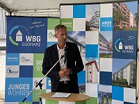 Bild: Einweihung des WBGreenOne in der Stolberger Stra&szlig;e