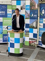 Bild: Einweihung des WBGreenOne in der Stolberger Stra&szlig;e