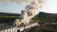Bild: Gro&szlig;brand bei Panem in Bleicherode