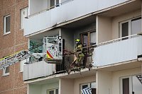 Bild: Balkonbrand in Nordhausen