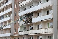 Bild: Balkonbrand in Nordhausen
