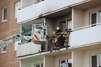 Bild: Balkonbrand in Nordhausen