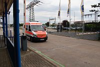 Auf dem Schachtbaugelände fand heute eine Großübung von Feuerwehr und Rettungskräften statt Bild: Auf dem Schachtbaugelände fand heute eine Großübung von Feuerwehr und Rettungskräften statt