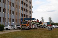 Auf dem Schachtbaugelände fand heute eine Großübung von Feuerwehr und Rettungskräften statt Bild: Auf dem Schachtbaugelände fand heute eine Großübung von Feuerwehr und Rettungskräften statt