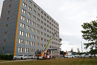 Auf dem Schachtbaugelände fand heute eine Großübung von Feuerwehr und Rettungskräften statt Bild: Auf dem Schachtbaugelände fand heute eine Großübung von Feuerwehr und Rettungskräften statt