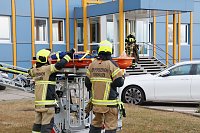 Auf dem Schachtbaugelände fand heute eine Großübung von Feuerwehr und Rettungskräften statt Bild: Auf dem Schachtbaugelände fand heute eine Großübung von Feuerwehr und Rettungskräften statt