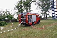 Auf dem Schachtbaugelände fand heute eine Großübung von Feuerwehr und Rettungskräften statt Bild: Auf dem Schachtbaugelände fand heute eine Großübung von Feuerwehr und Rettungskräften statt
