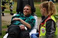Auf dem Schachtbaugelände fand heute eine Großübung von Feuerwehr und Rettungskräften statt Bild: Auf dem Schachtbaugelände fand heute eine Großübung von Feuerwehr und Rettungskräften statt