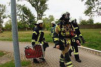Auf dem Schachtbaugelände fand heute eine Großübung von Feuerwehr und Rettungskräften statt Bild: Auf dem Schachtbaugelände fand heute eine Großübung von Feuerwehr und Rettungskräften statt