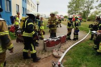 Auf dem Schachtbaugelände fand heute eine Großübung von Feuerwehr und Rettungskräften statt Bild: Auf dem Schachtbaugelände fand heute eine Großübung von Feuerwehr und Rettungskräften statt