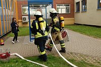 Auf dem Schachtbaugelände fand heute eine Großübung von Feuerwehr und Rettungskräften statt Bild: Auf dem Schachtbaugelände fand heute eine Großübung von Feuerwehr und Rettungskräften statt