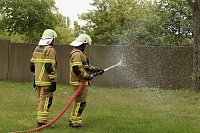 Auf dem Schachtbaugelände fand heute eine Großübung von Feuerwehr und Rettungskräften statt Bild: Auf dem Schachtbaugelände fand heute eine Großübung von Feuerwehr und Rettungskräften statt