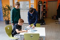 An der Lessing-Schule wurde gestern die dritte Runde des "Tags in der Praxis" mit einer Berufsmesse eingeläutett Bild: An der Lessing-Schule wurde gestern die dritte Runde des "Tags in der Praxis" mit einer Berufsmesse eingeläutett