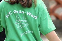 Bild: Die Gr&uuml;n-Wei&szlig;-Zwerge bei der Probe vor ihrem gro&szlig;en Auftritt