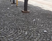 Bild: M&uuml;ll an der Haltestelle Marktplatz