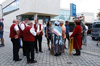 Das 52. Rolandsfest wurde nach zwei Jahren Pause heute auf dem Rathausplatz in Nordhausen eröffnet Bild: Das 52. Rolandsfest wurde nach zwei Jahren Pause heute auf dem Rathausplatz in Nordhausen eröffnet