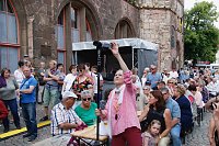 Das 52. Rolandsfest wurde nach zwei Jahren Pause heute auf dem Rathausplatz in Nordhausen eröffnet Bild: Das 52. Rolandsfest wurde nach zwei Jahren Pause heute auf dem Rathausplatz in Nordhausen eröffnet