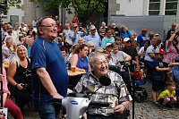 Das 52. Rolandsfest wurde nach zwei Jahren Pause heute auf dem Rathausplatz in Nordhausen eröffnet Bild: Das 52. Rolandsfest wurde nach zwei Jahren Pause heute auf dem Rathausplatz in Nordhausen eröffnet