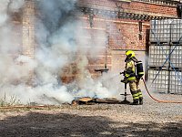 Bild: Brand an der Alten Weberei