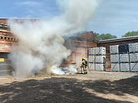 Bild: Brand an der Alten Weberei