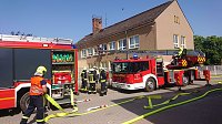 Bild: Die Feuerwehr in Harztor probte am Wochenende den Ernstfall