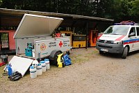 Rettung aus der Finsternis - am Rabensteiner Stollen wurde heute die Rettung unter Tage geprobt Bild: Rettung aus der Finsternis - am Rabensteiner Stollen wurde heute die Rettung unter Tage geprobt