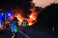 Bild: Fahrzeugbrand auf der A38