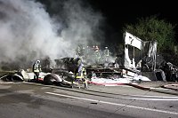 Bild: Fahrzeugbrand auf der A38