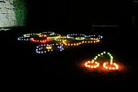 Bild: Peter Blei unterwegs auf dem Lichterfest