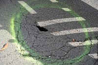 Bild: Erdfall in der Kyffh&auml;userstra&szlig;e
