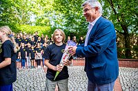 Bild: Begr&uuml;&szlig;ung der neuen Humboldt-Sch&uuml;ler
