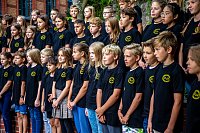Bild: Begr&uuml;&szlig;ung der neuen Humboldt-Sch&uuml;ler