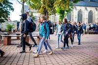 Bild: Begr&uuml;&szlig;ung der neuen Humboldt-Sch&uuml;ler