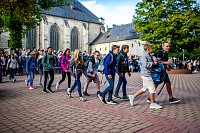 Bild: Begr&uuml;&szlig;ung der neuen Humboldt-Sch&uuml;ler