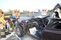 Bild: Schwerer Unfall auf der A38