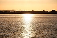 Bild: Abendstimmung am Stausee Kelbra