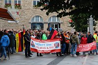 Bild: Demonstrationszug durch die Nordh&auml;user Innenstadt
