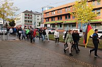 Bild: Demonstrationszug durch die Nordh&auml;user Innenstadt