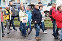 Bild: Demonstrationszug durch die Nordh&auml;user Innenstadt